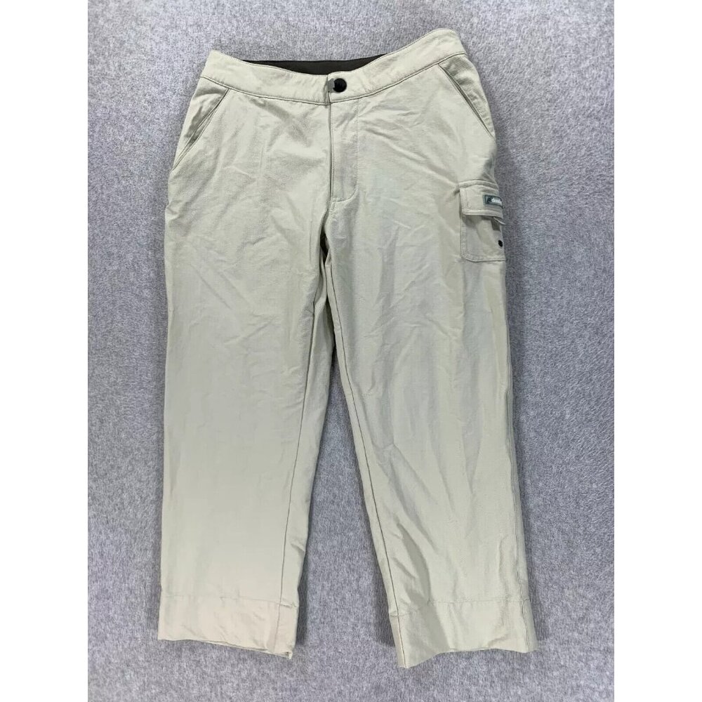 Cloudveil Nylon Blend Capri Hiking Travel Pants (Women's Size 4) Tan
